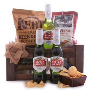 Stella-Artois-Savory-Snacks-Basket CODE 12057